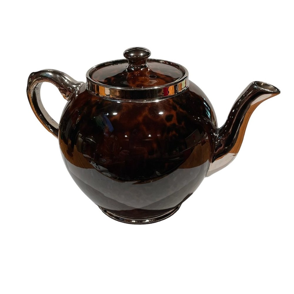 Gibson's Brown and Red Patterned Tea Pot England